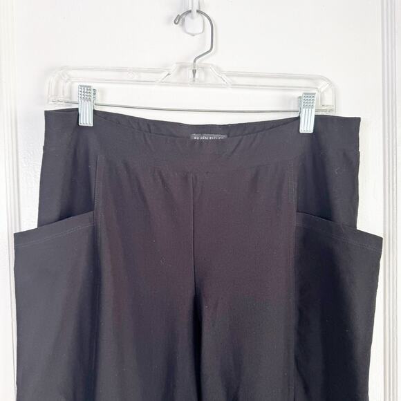 Eileen Fisher System Wider Straight Leg Pants Large Pocket Packable Button Hem S - Picture 2 of 12